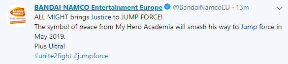 这世上笑着的人最强大 欧尔麦特将参战《Jump大乱斗》