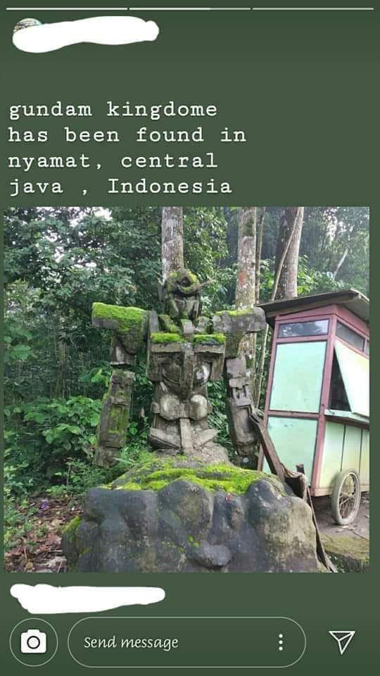 印尼“百年历史”高达石像 引《高达00》导演推特转发