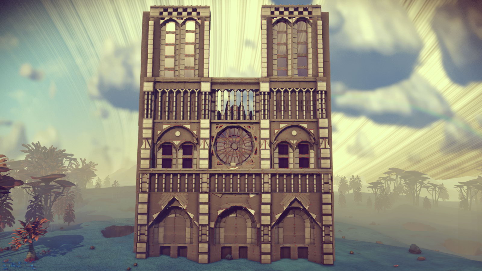 《无人深空》玩家在游戏中建造巴黎圣母院 好评不断