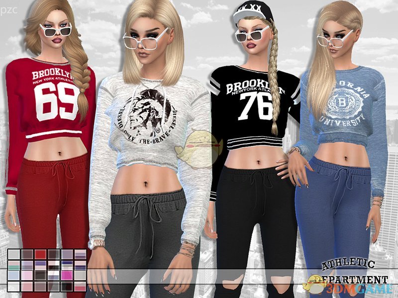 《模拟人生4》女性运动上衣MOD
