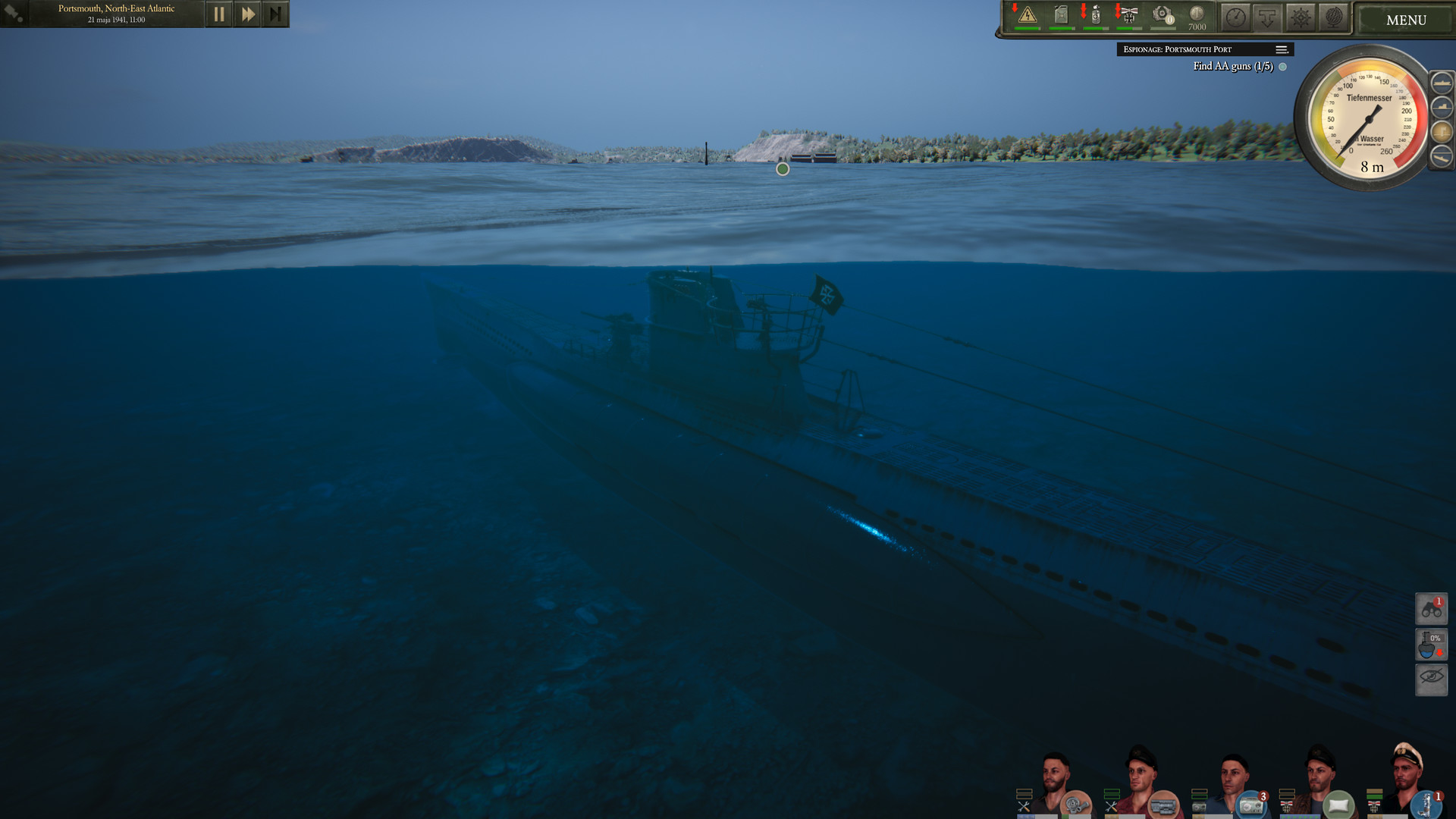 潜艇摹拟游戏《Uboat》上岸Steam争先体验 今朝多半好评