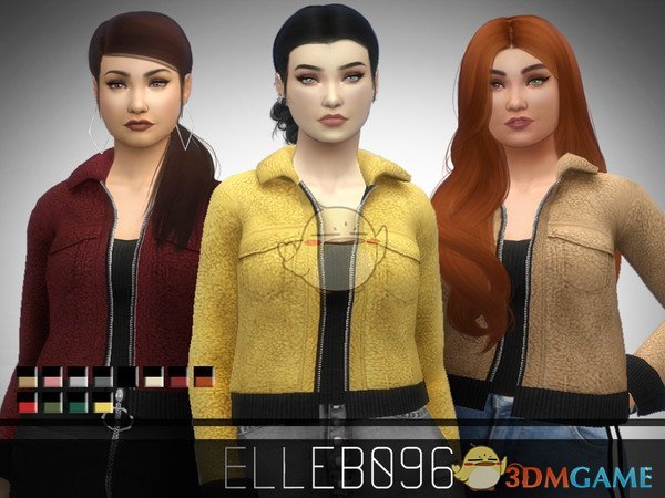 《模拟人生4》女性时尚毛夹克MOD