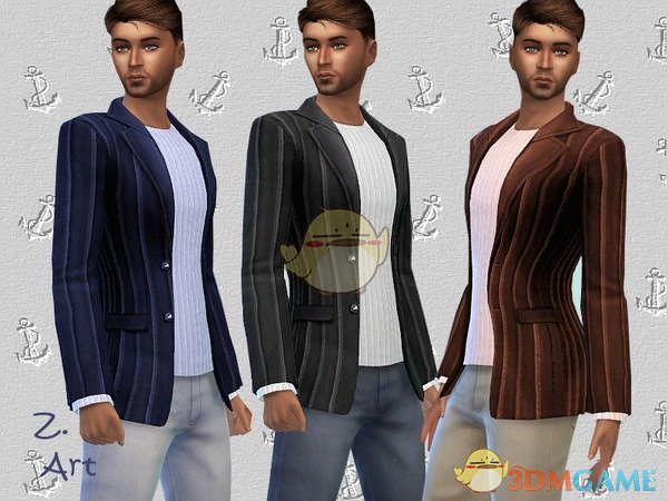 《模拟人生4》男性衬衫夹克MOD