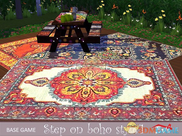 《模拟人生4》波西米亚风格地毯MOD