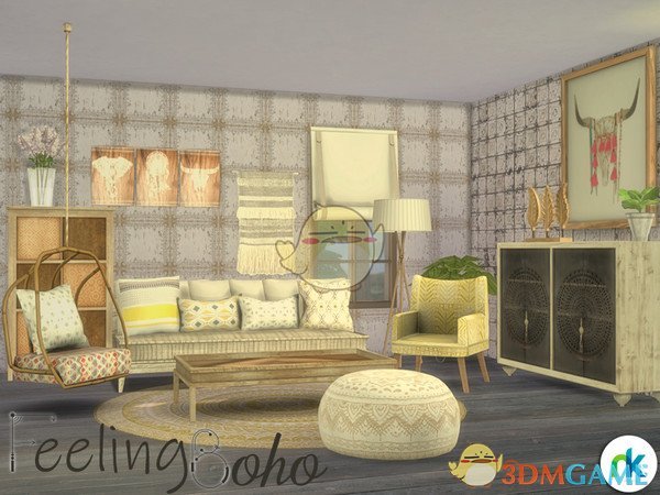 《模拟人生4》起居室简洁家具MOD