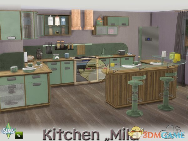 《模拟人生4》简洁厨房用具MOD