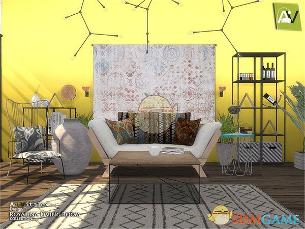 《模拟人生4》美丽的起居室家具MOD