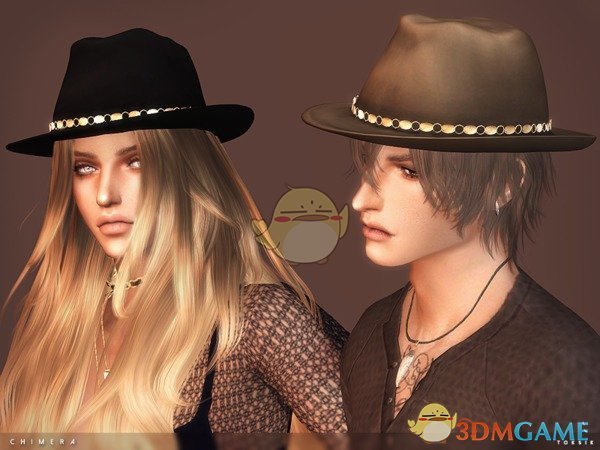 《模拟人生4》男女款复古帽子MOD