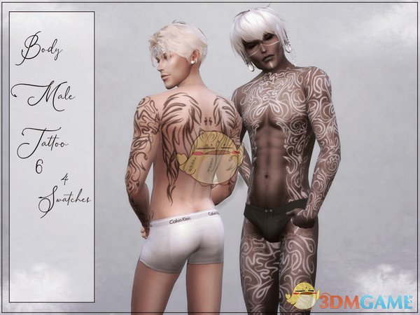 《模拟人生4》男性身体纹身MOD