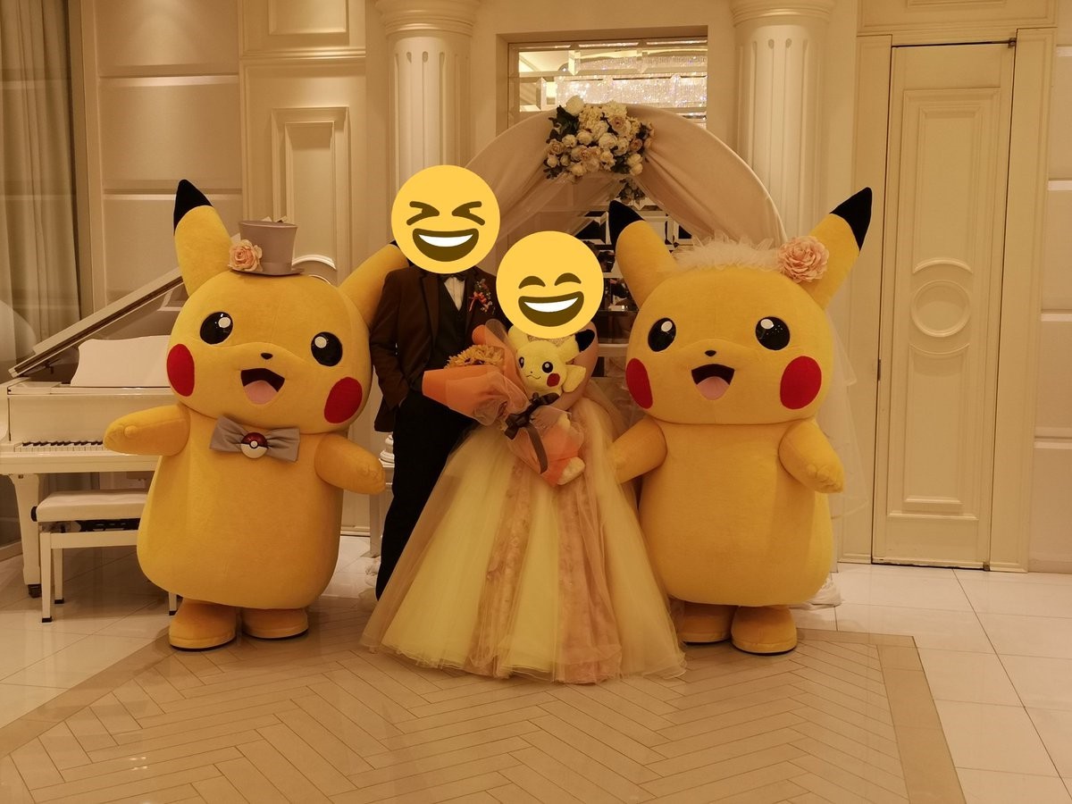 日本网友举办《粗灵宝可梦》主题婚礼 画里太好了