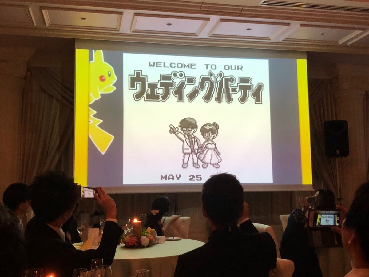 日本网友举办《精灵宝可梦》主题婚礼 画面太美了