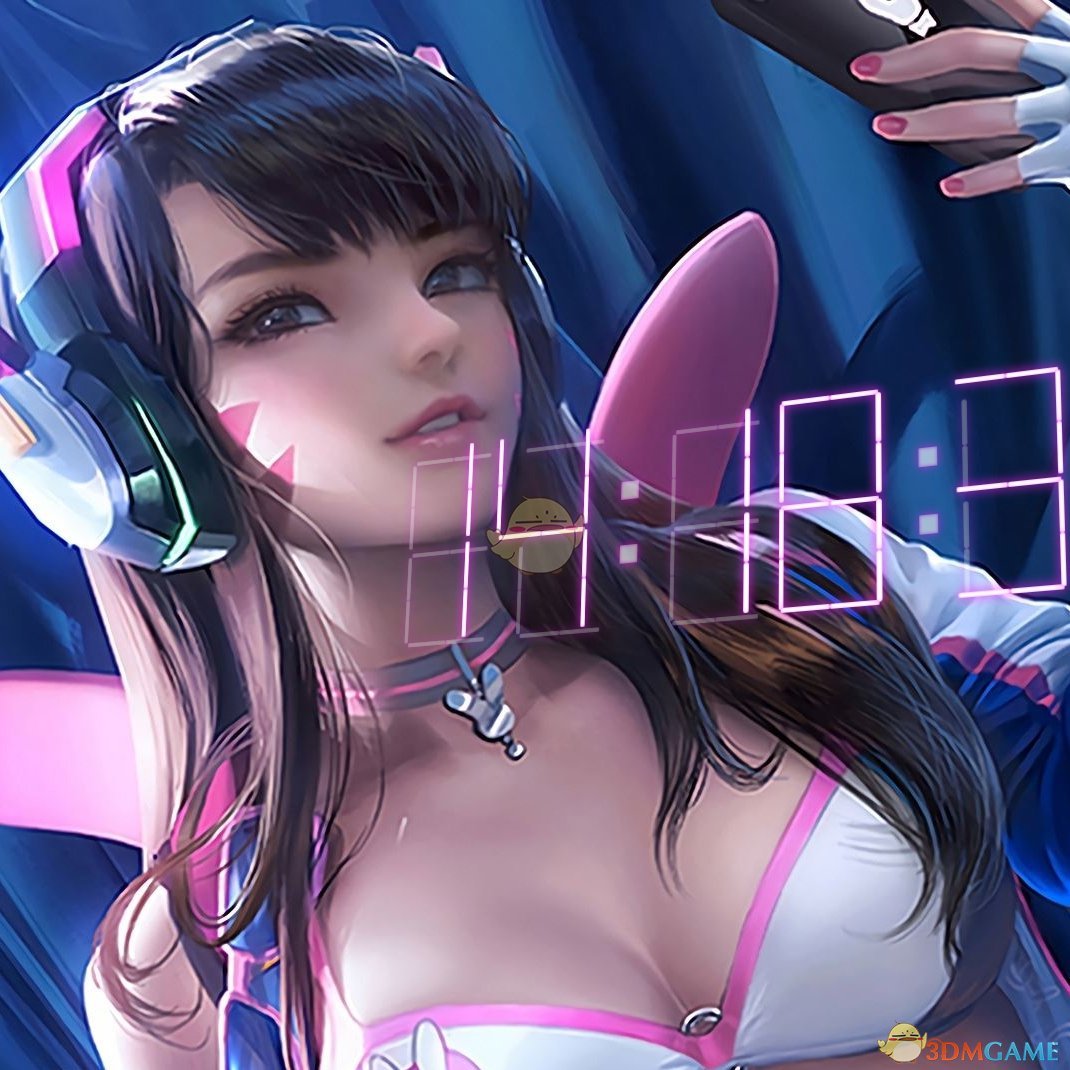 《Wallpaper Engine》性感D.va计时壁纸