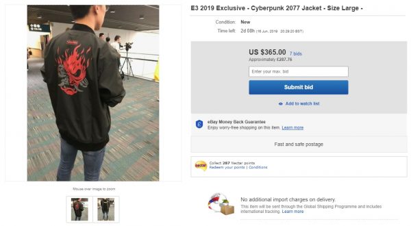 《赛博朋克2077》夹克被炒到400美元 CDPR提醒不要购买
