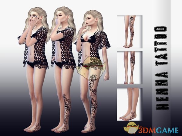 《模拟人生4》女性脚部纹身MOD