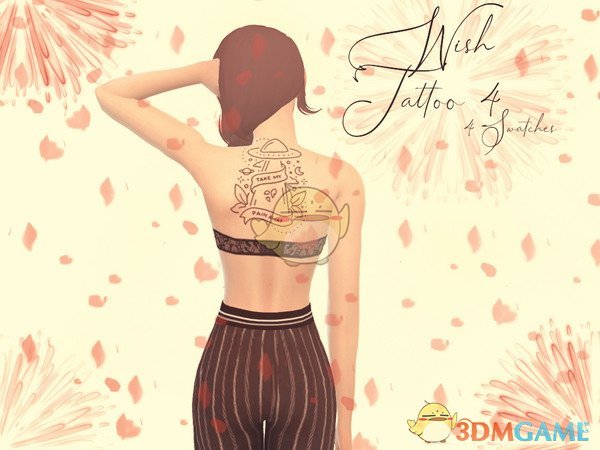 《模拟人生4》女性简洁纹身MOD