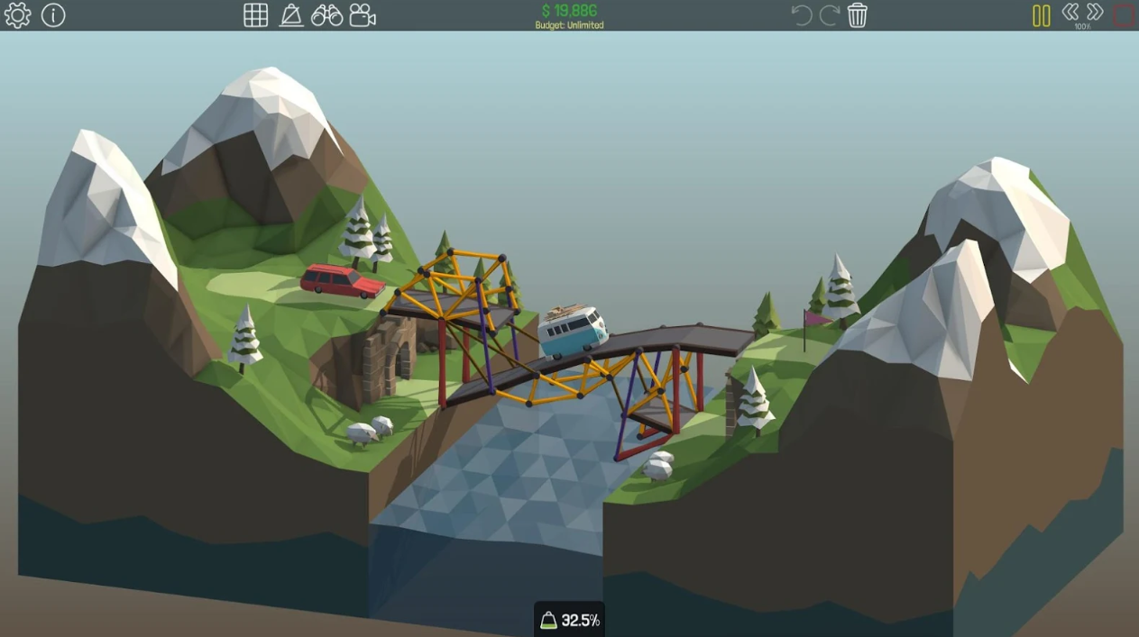 益智游戏发烧友必玩 《桥梁建筑师》登陆Google Play