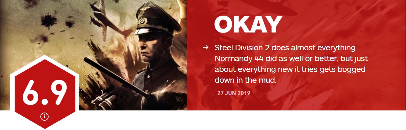 《钢铁之师2》IGN 6.9分：战前做相似 出啥坐同