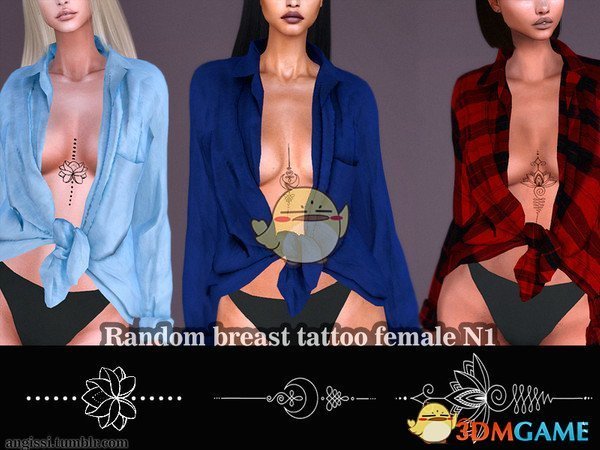 《模拟人生4》女性腹部纹身MOD
