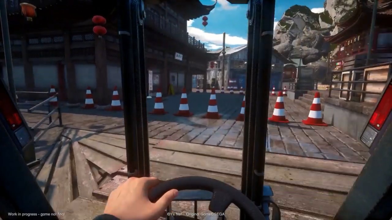 《莎木3》漫展新视频 日常开叉车还能打地鼠