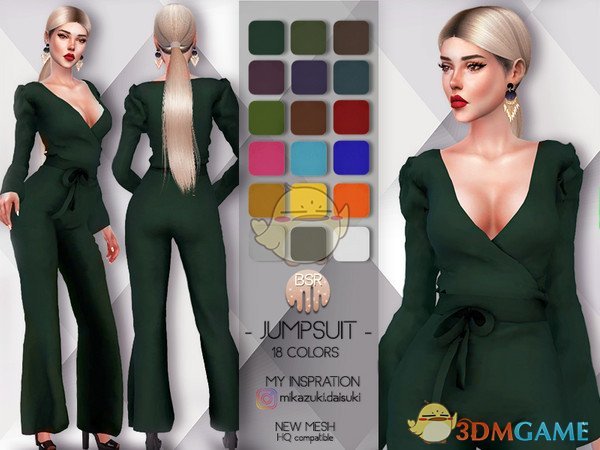 《模拟人生4》女性时尚宽松连衣裤MOD