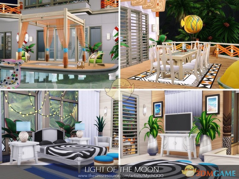 《模拟人生4》沙滩双层住宅MOD