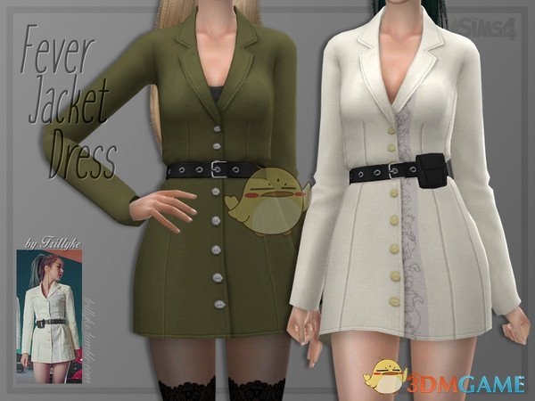《模拟人生4》女性简约时尚夹克MOD