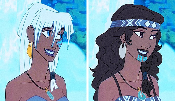 《小美人鱼》真人版肤色引争议 网友将迪士尼公主们肤色改变