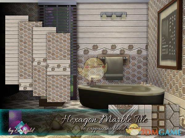 《模拟人生4》时尚浴室墙面MOD