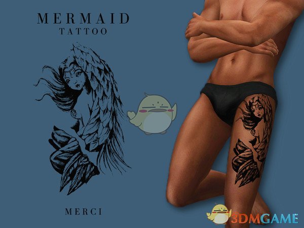 《模拟人生4》男性腿部纹身MOD