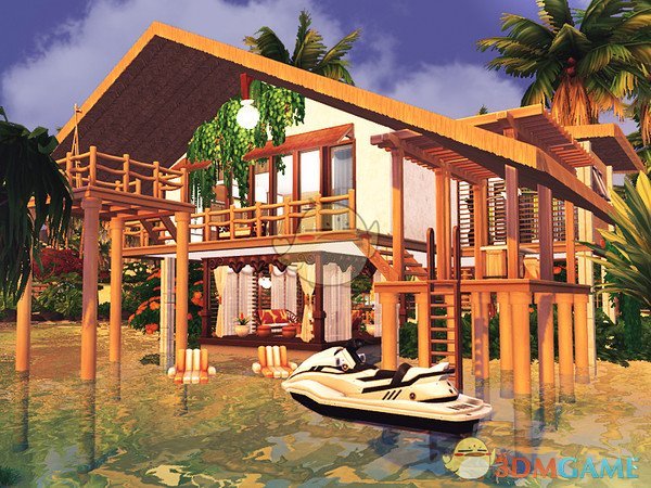 《模拟人生4》海边卡宾木屋MOD