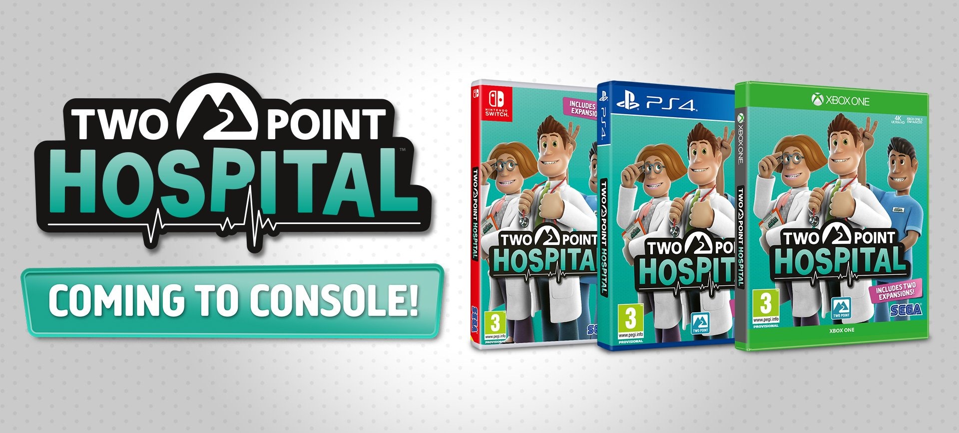 世嘉《双点医院》将于年内登陆XB1/PS4/Switch平台