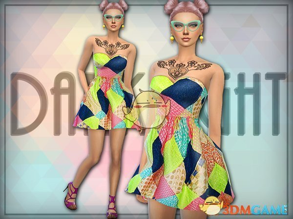 《模拟人生4》女性彩色连衣裙MOD