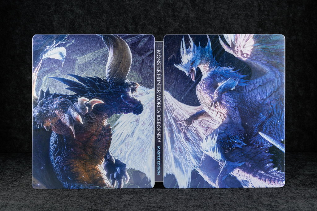 冰咒龙对峙灭尽龙 《怪物猎人世界：冰原》铁盒实物图公开