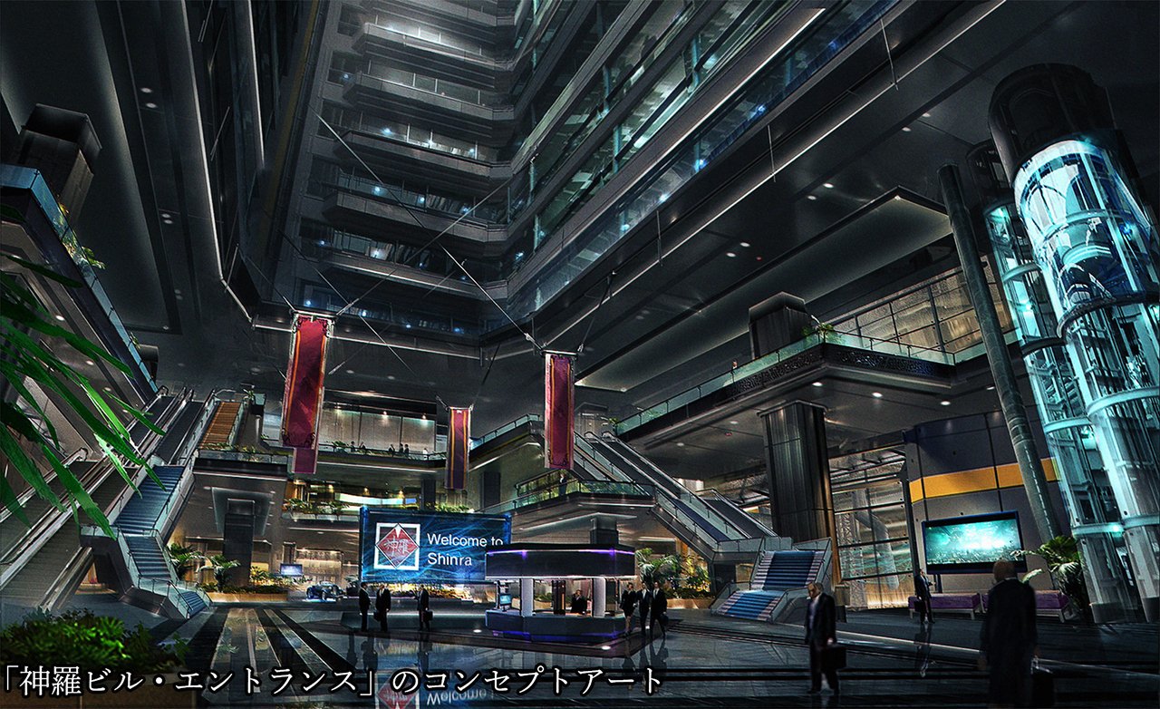 《最终幻想7：重制版》发布原画及实机展示图 邪恶公司神罗登场