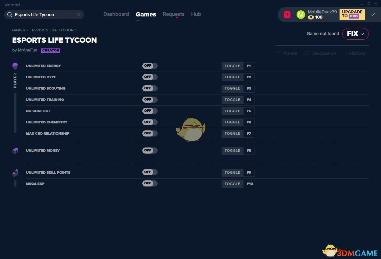 《Esports Life Tycoon》v0.3.5十项修改器[MrAntiFun]
