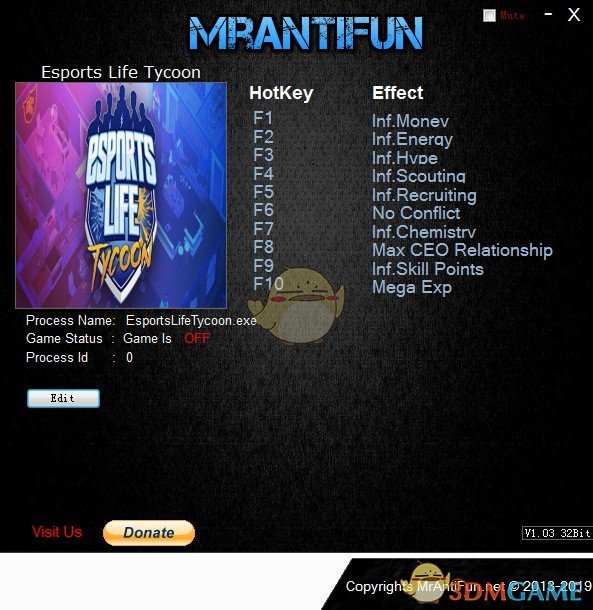 《Esports Life Tycoon》v0.3.5十项修改器[MrAntiFun]