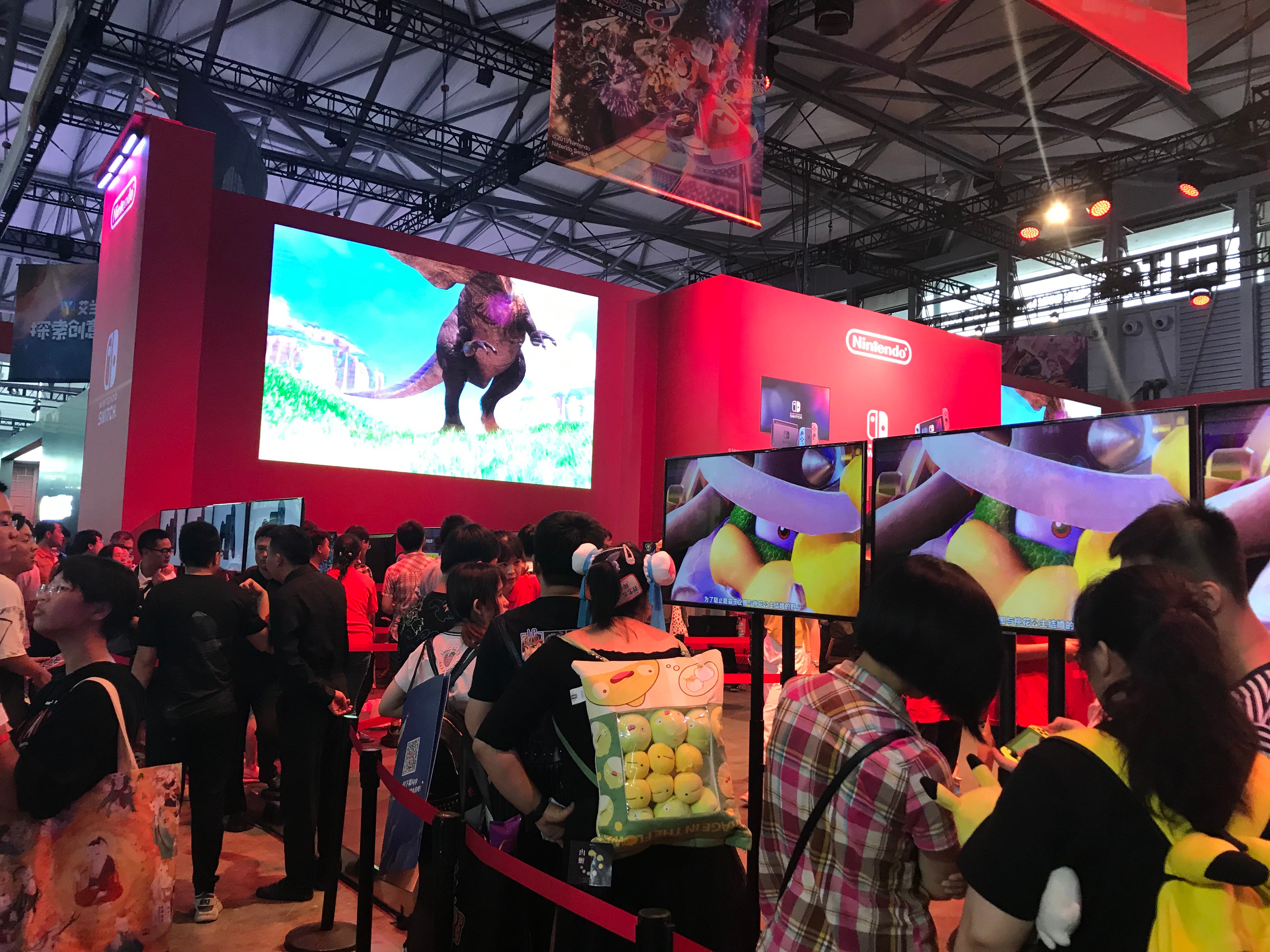 CJ 2019：任天堂展台现场玩家热情高昂 为了玩游戏排起了长队