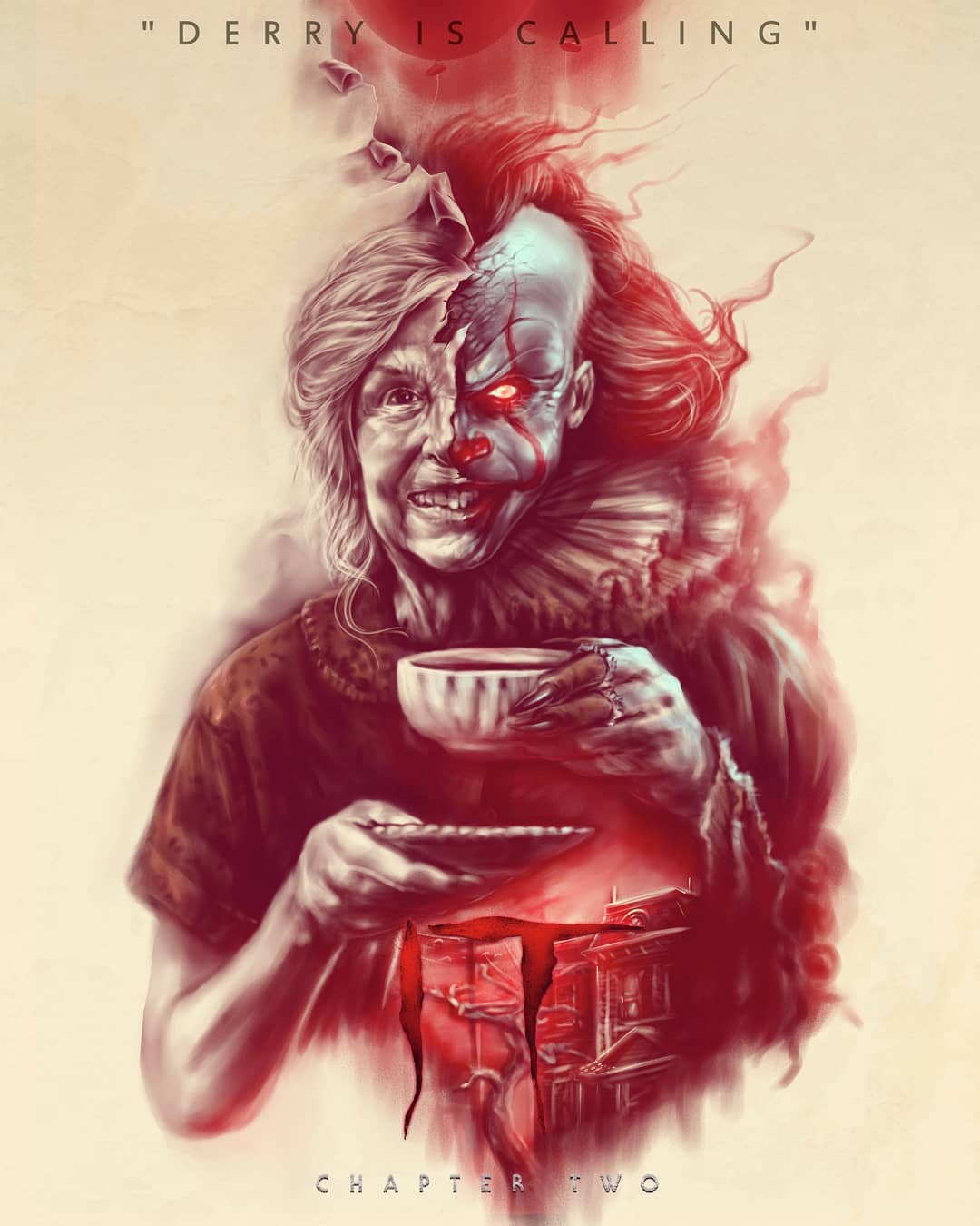 《小丑回魂2》恐怖新艺术海报曝光 小丑卷土重来