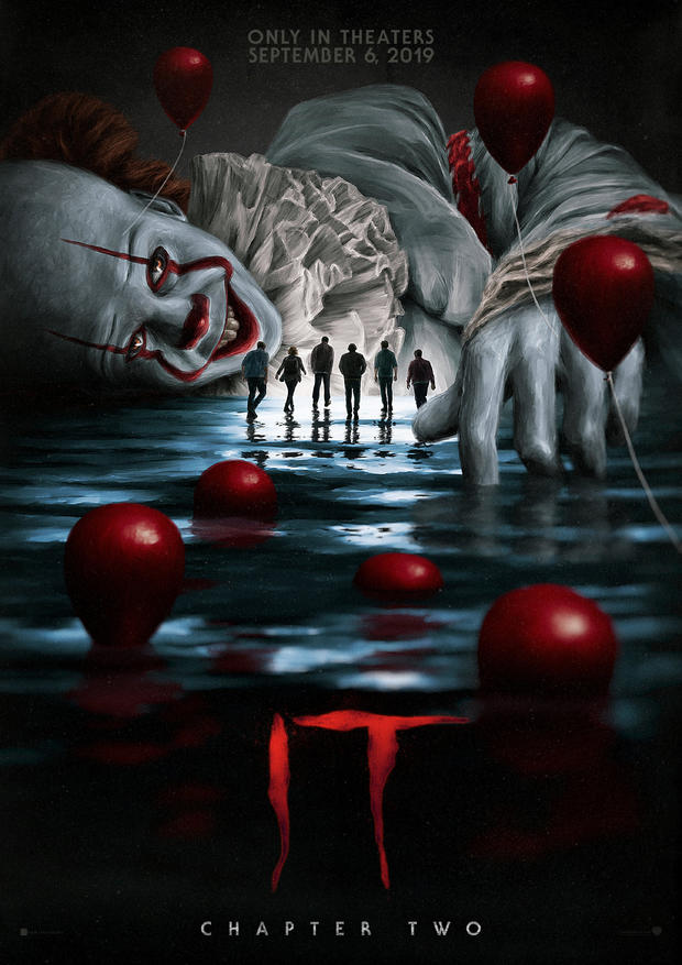 《小丑回魂2》恐怖新艺术海报曝光 小丑卷土重来