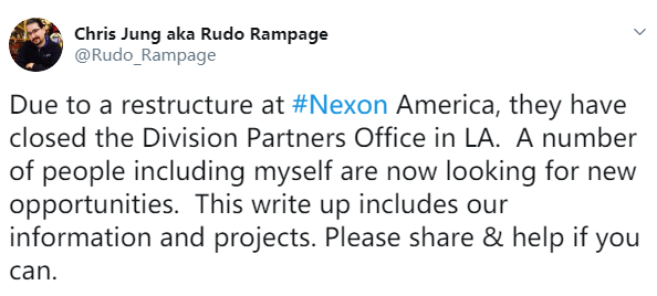 《DNF》开发商Nexon连关美国工作室 重组计划进行中