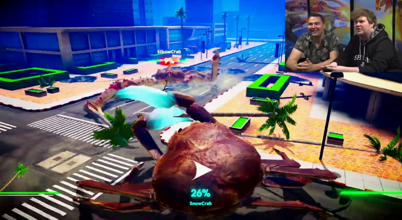 IGN《螃蟹大战》实机操作太魔性 试玩小哥都被逗笑了