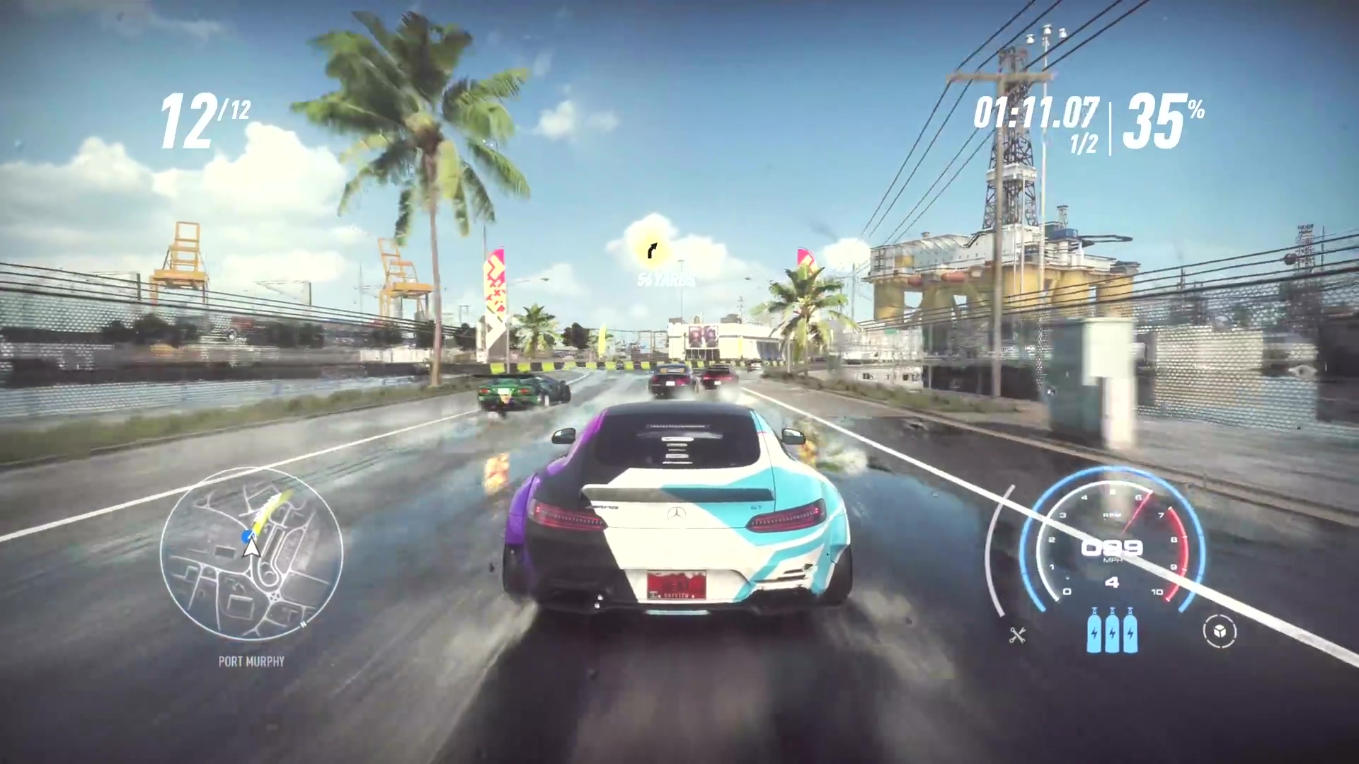《极品飞车21》PS4 Pro版演示 警车追逐太凶了
