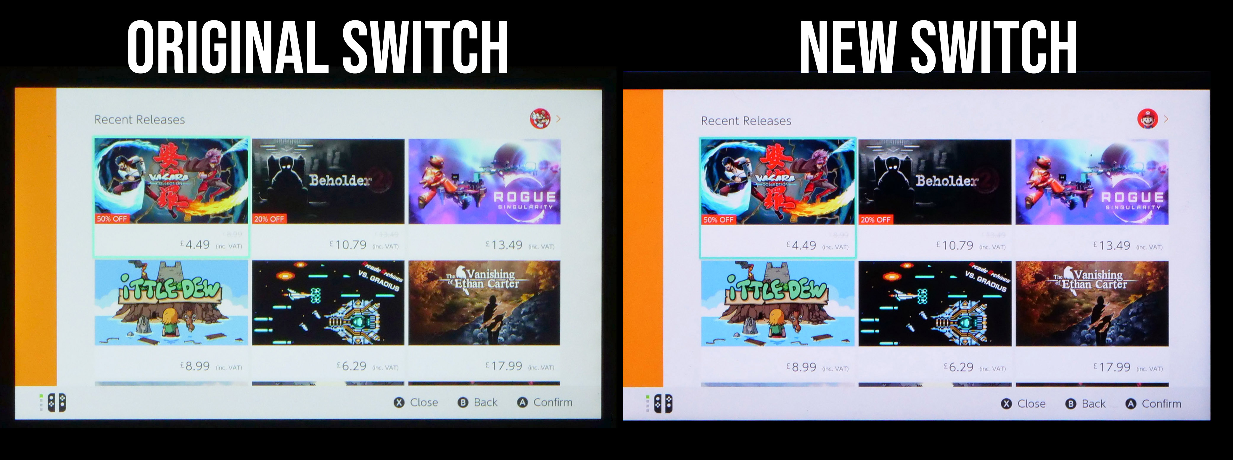 Eurogamer：新版Switch功耗相比旧款降低近一倍