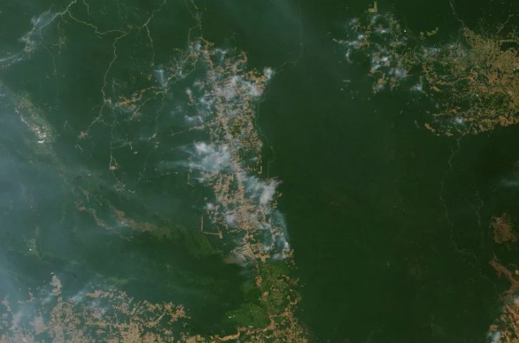 从宇宙看过去 NASA太空视角的亚马逊大火冲击心灵