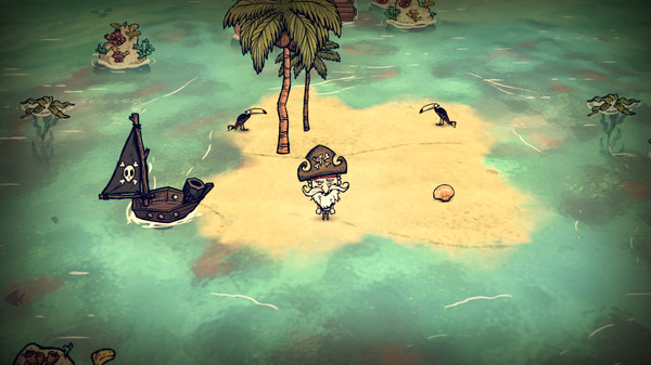 官方公布《饥荒：海滩》游戏截图 暗藏杀机的热带区域