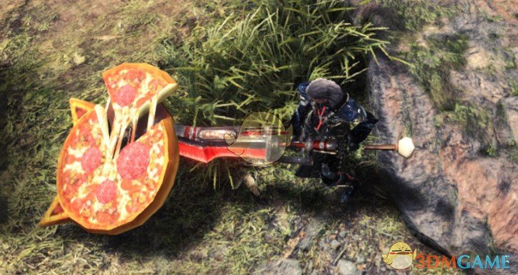 《怪物猎人：世界》趣味猫耳披萨盾斧MOD
