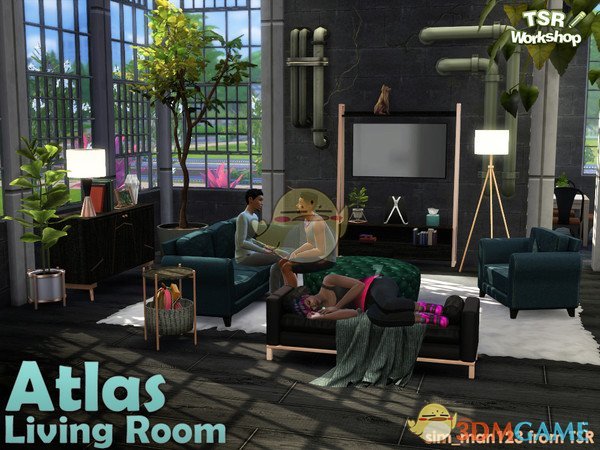 《模拟人生4》精致的起居室家具MOD