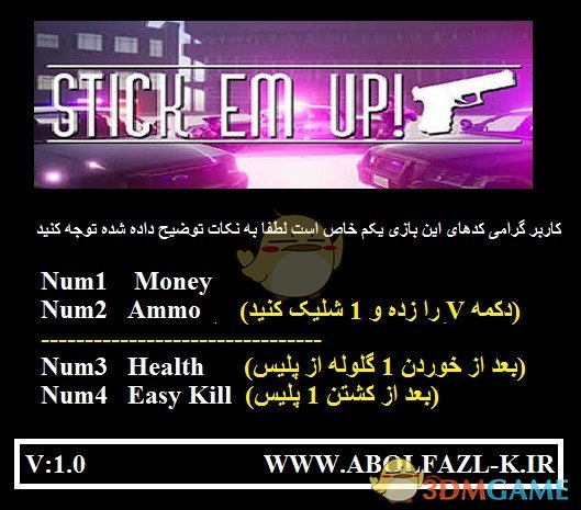 《Stick Em Up》v1.0四项修改器[Abolfazl]