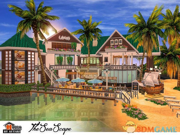 《模拟人生4》海边的豪华餐厅MOD