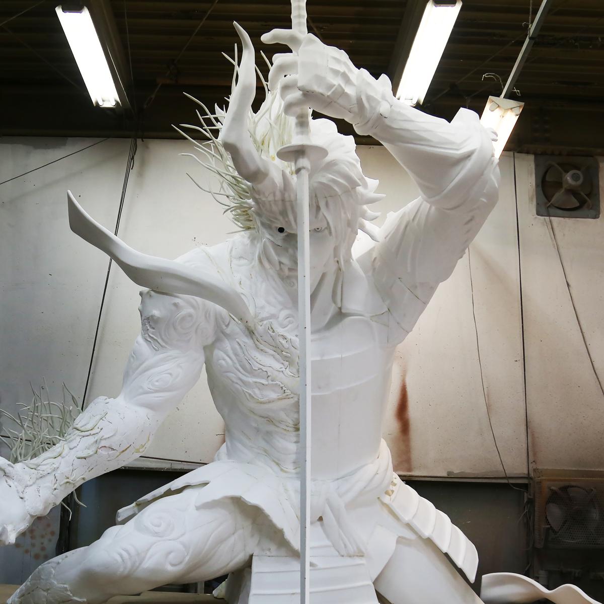 人魔合一杀戮在即！光荣新作《仁王2》巨大雕像开发版公开
